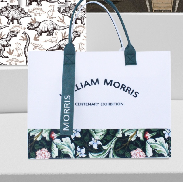Printed Felt Tote Bag