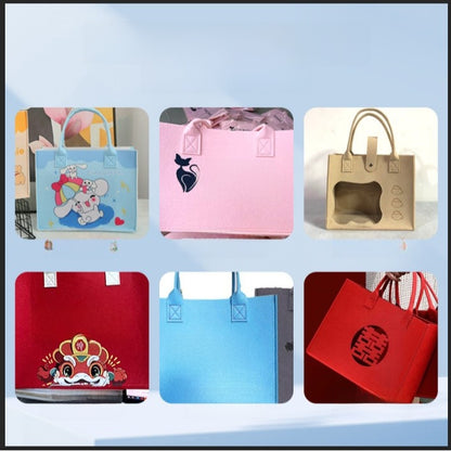 Printed Felt Tote Bag