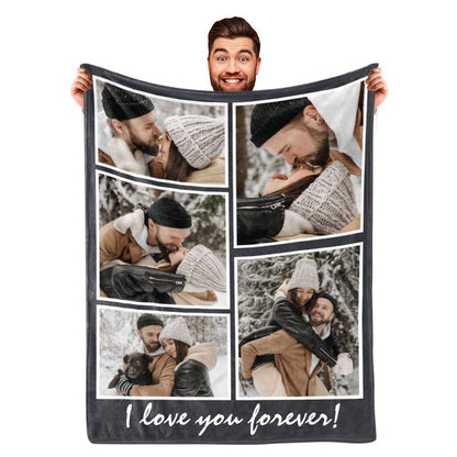 Printed flannel blanket