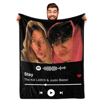 Printed flannel blanket