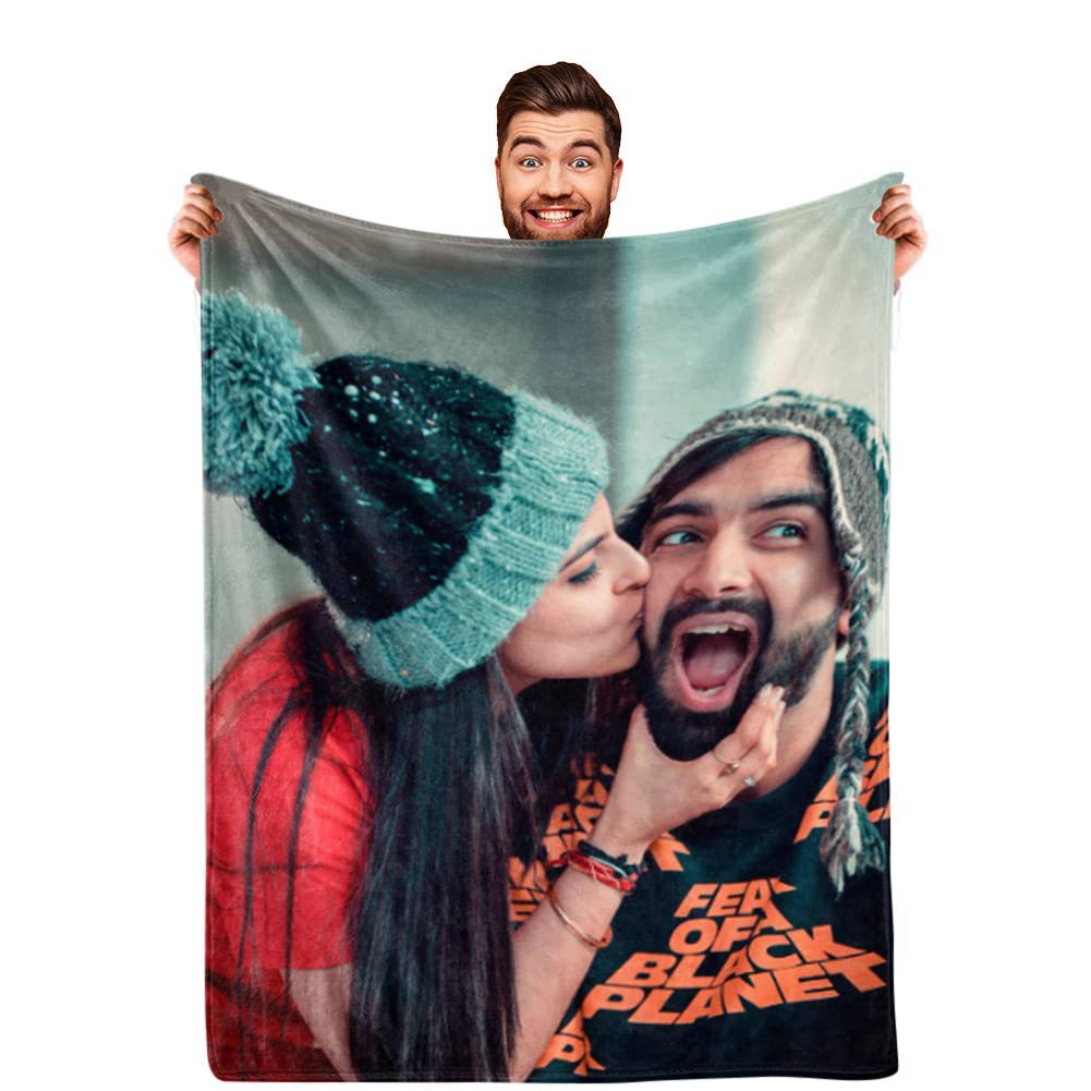 Printed flannel blanket