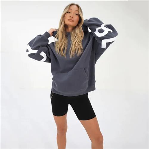 Printed Fleece Hooded Sweatshirt