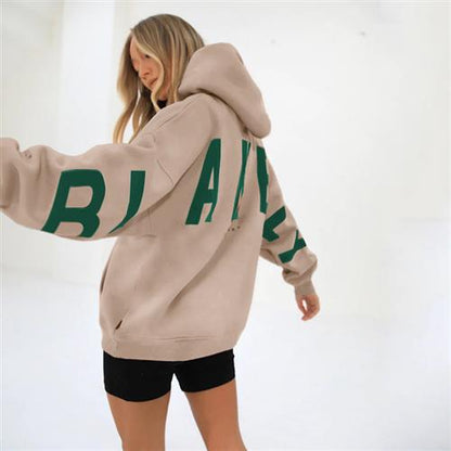 Printed Fleece Hooded Sweatshirt