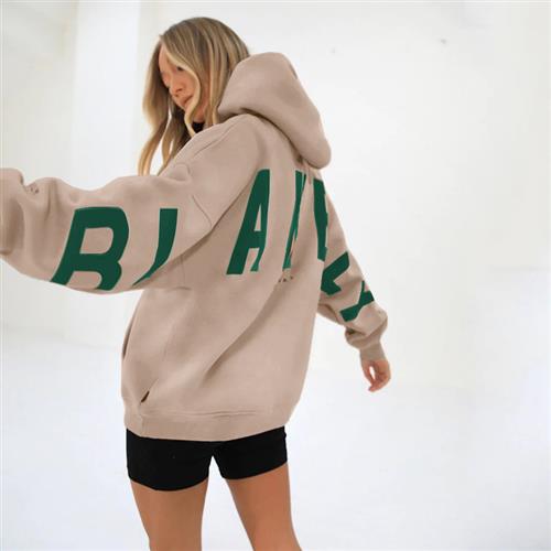 Printed Fleece Hooded Sweatshirt
