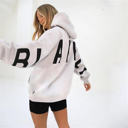 Printed Fleece Hooded Sweatshirt