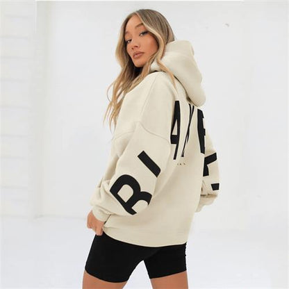 Printed Fleece Hooded Sweatshirt