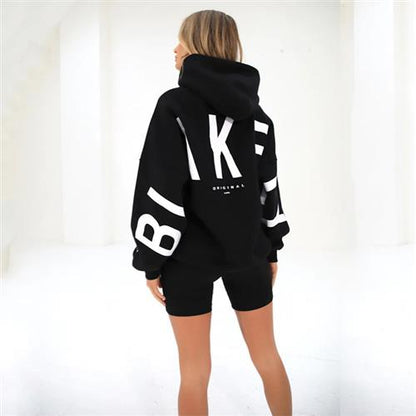 Printed Fleece Hooded Sweatshirt