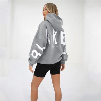Printed Fleece Hooded Sweatshirt