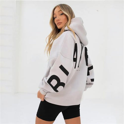 Printed Fleece Hooded Sweatshirt