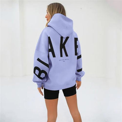 Printed Fleece Hooded Sweatshirt