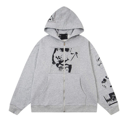 Printed high street long-sleeved T-shirt
