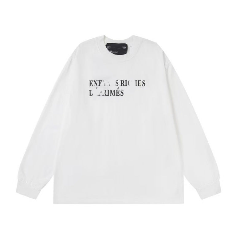 Printed high street long-sleeved T-shirt