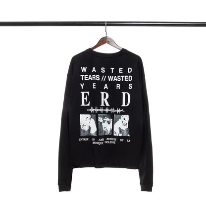 Printed high street long-sleeved T-shirt