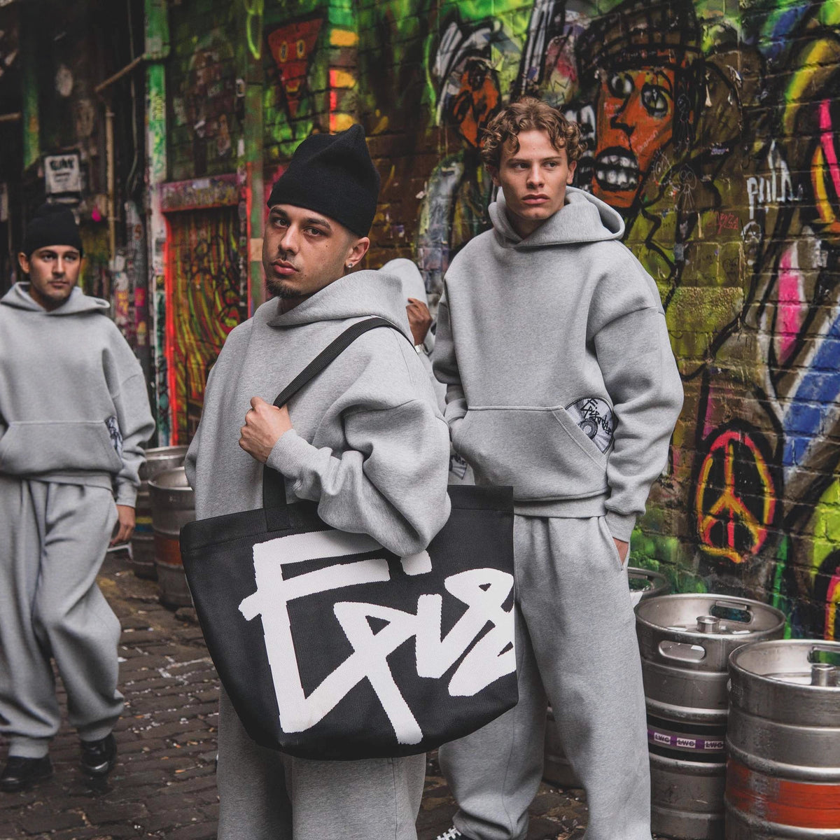 Printed Hooded Sweatshirt and Pants