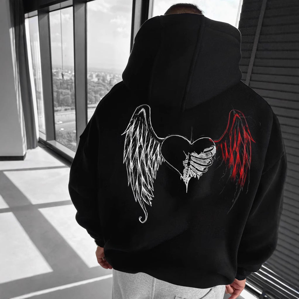 Printed hooded sweatshirt