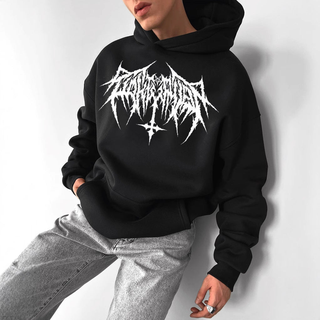 Printed hooded sweatshirt
