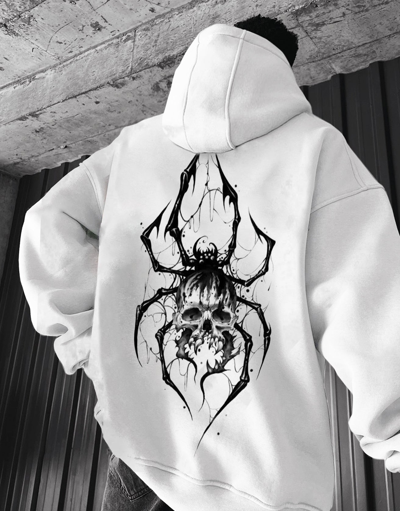 Printed hooded sweatshirt