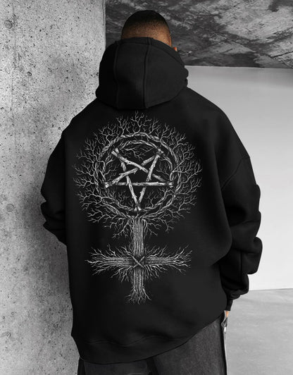Printed hooded sweatshirt
