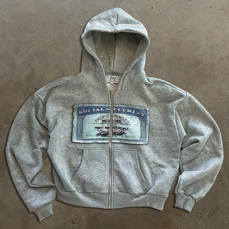 Printed Hooded Sweatshirt