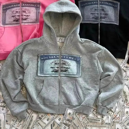 Printed Hooded Sweatshirt