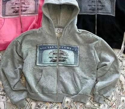 Printed Hooded Sweatshirt