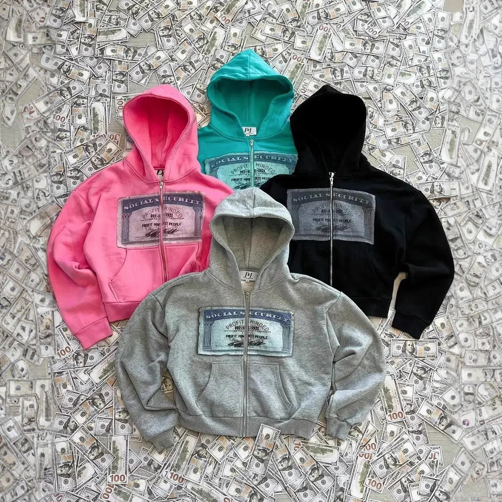 Printed Hooded Sweatshirt