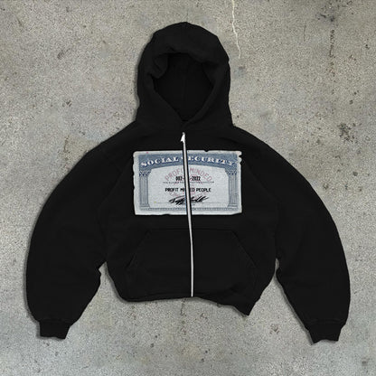 Printed Hooded Sweatshirt