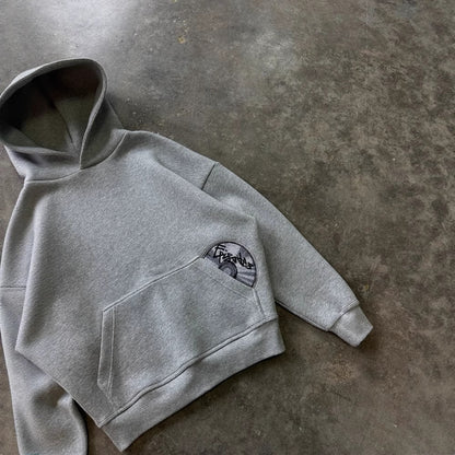 Printed Hoodie and Sweatpants Set