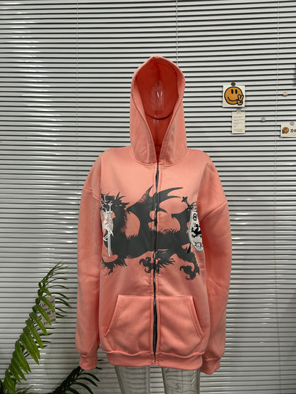 Printed Hoodie Sweatshirt
