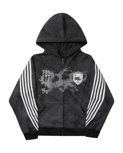 Printed Hoodie Sweatshirt