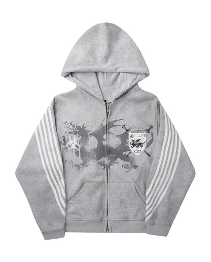 Printed Hoodie Sweatshirt