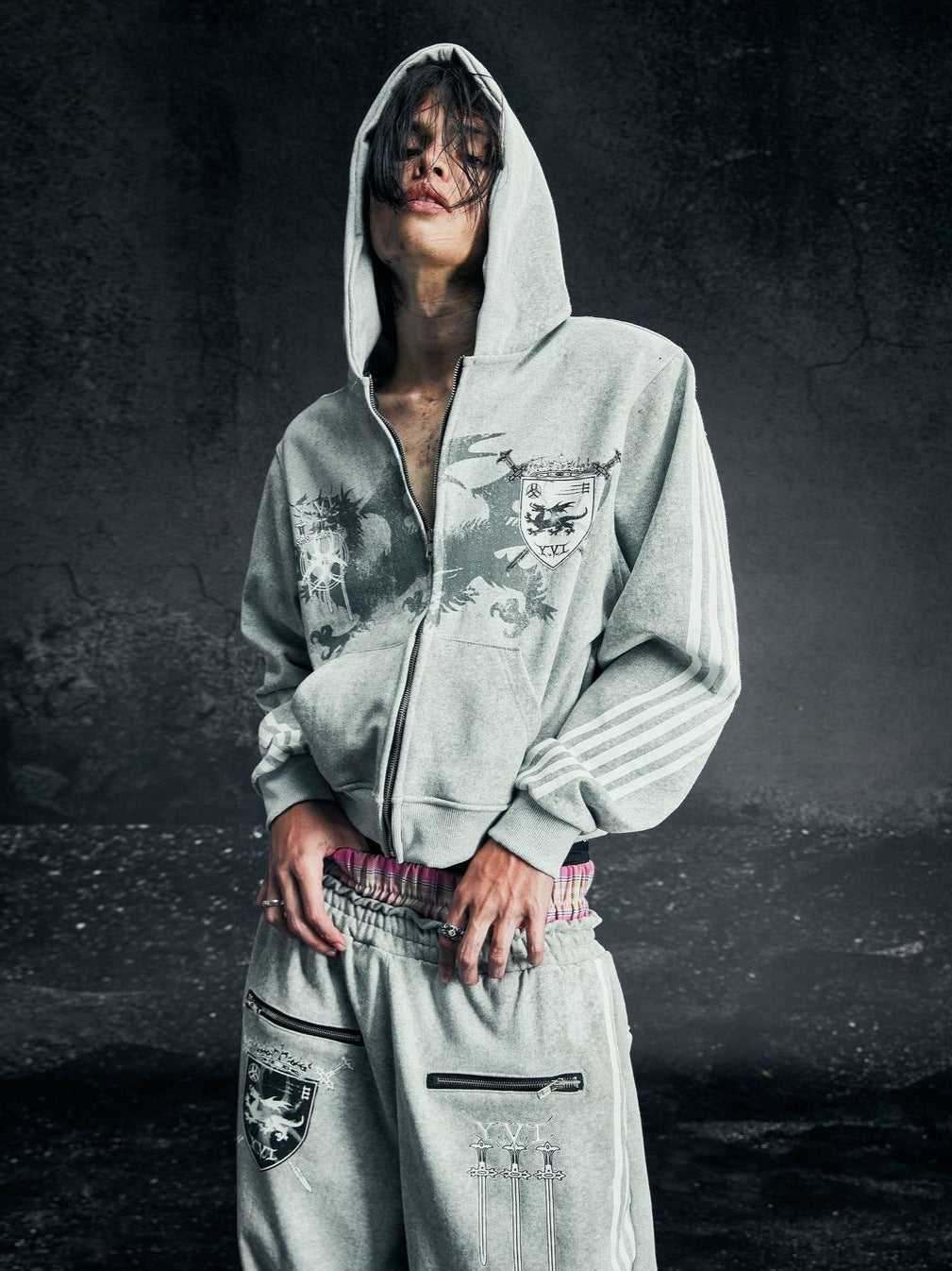 Printed Hoodie Sweatshirt
