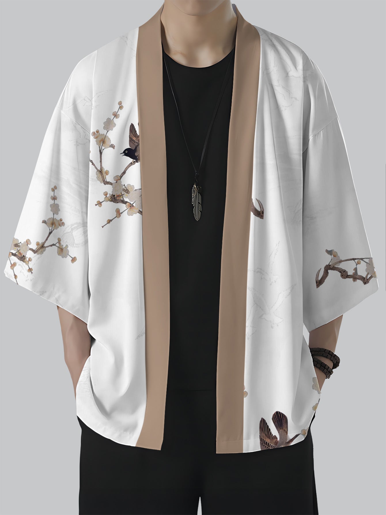 Printed Kimono Cardigan