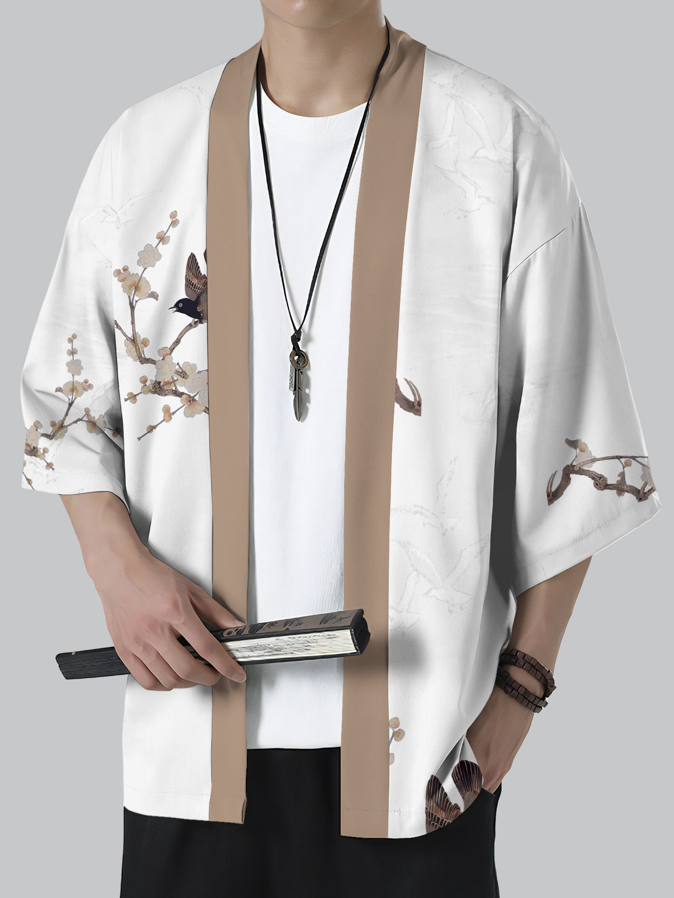 Printed Kimono Cardigan