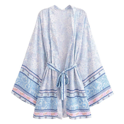 Printed Kimono-style Cardigan