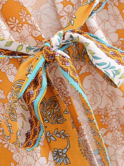 Printed Kimono-style Cardigan
