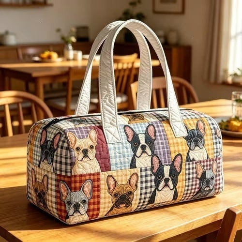 Printed lady's yoga bag
