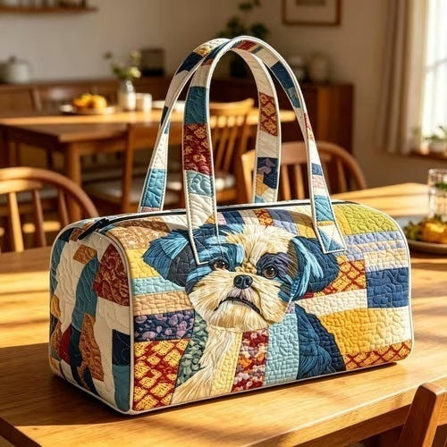 Printed lady's yoga bag