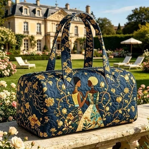Printed lady's yoga bag