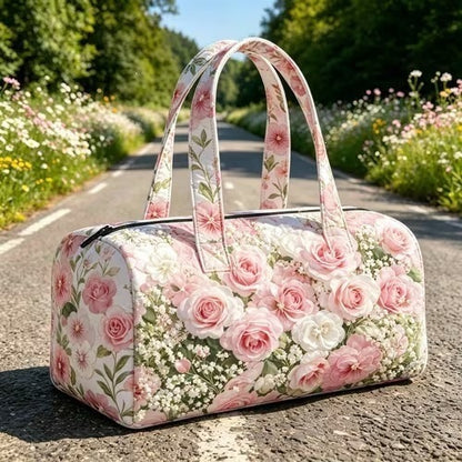 Printed lady's yoga bag