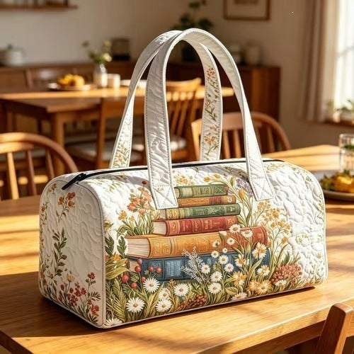 Printed lady's yoga bag