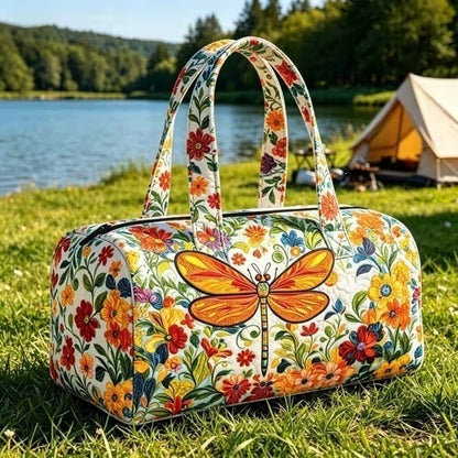 Printed lady's yoga bag
