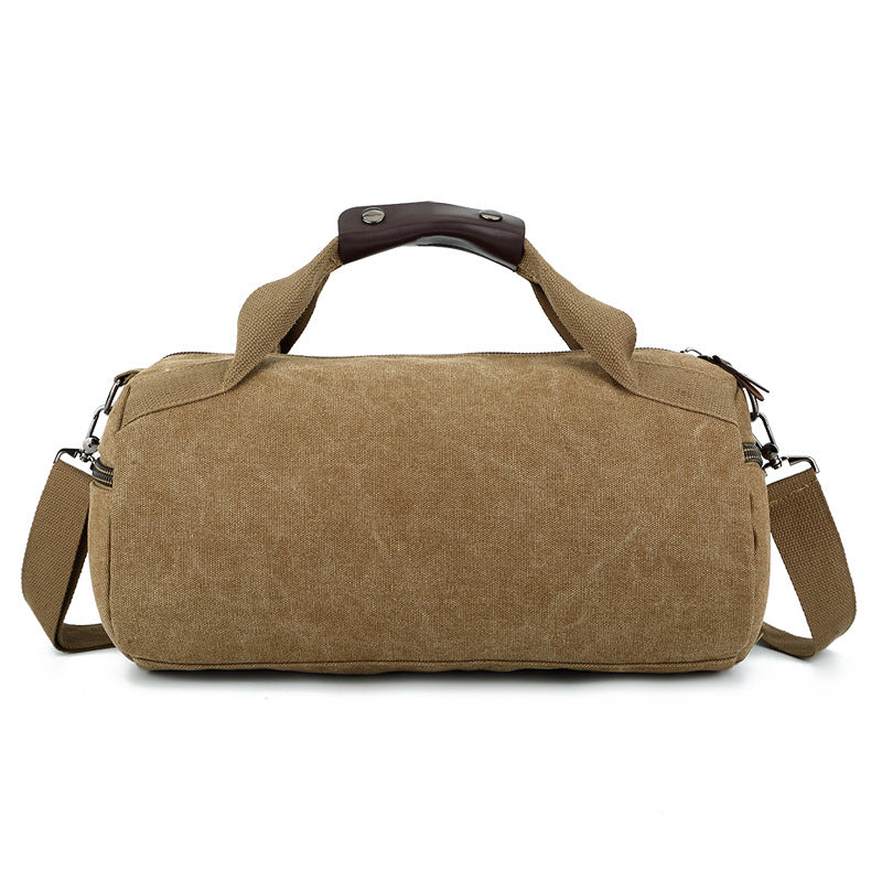 Printed Logo Portable Canvas Crossbody Bag