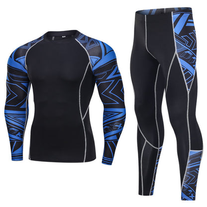 Printed Long Sleeve Fitness Bodysuit