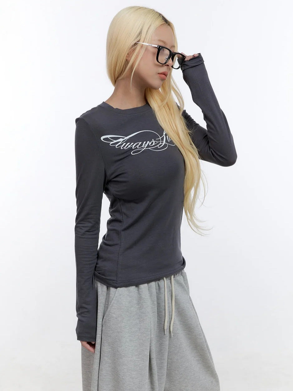 Printed long-sleeve