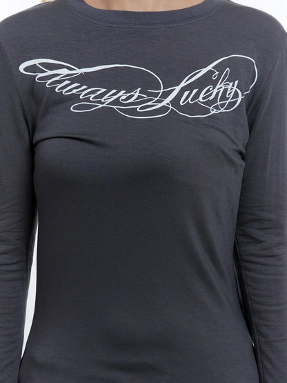 Printed long-sleeve