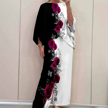 Printed long-sleeve pants