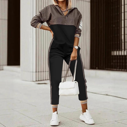 Printed long-sleeved shirts and trousers