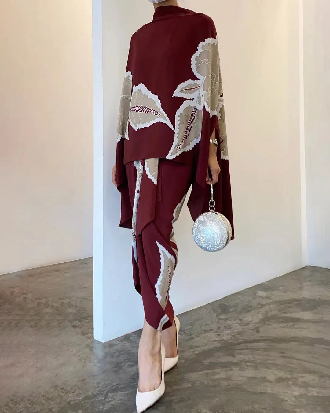Printed Loose Dress Suit