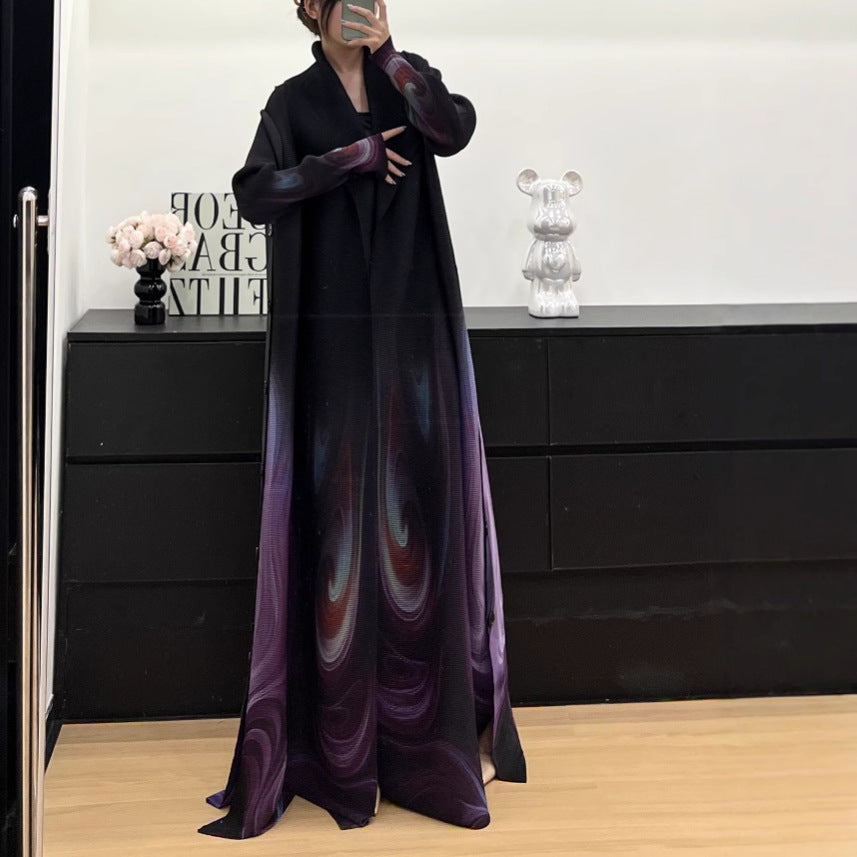 Printed loose robe